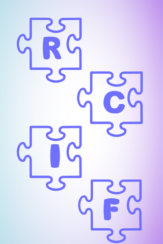 Vertical 2023 RCIF letters inside puzzle pieces.