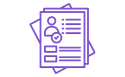 line drawing style of resume