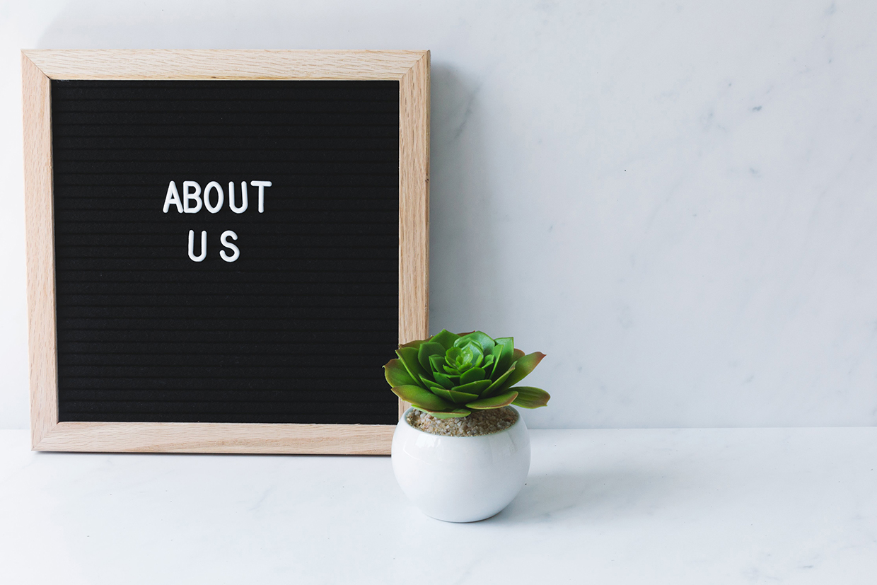 Letterboard- About Us